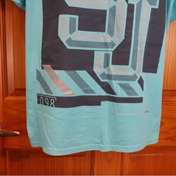 Sean John Vintage Blue Graphic Logo Tee Shirt LG Y2K Streetwear Hip Hop - Picture 8 of 8